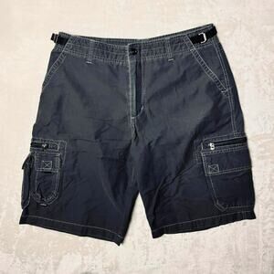 Kuhl Cargo Shorts Men's L Dark Gray kuhldry Knife Pocket 9 Total Adjustable